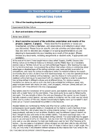 Ceu Teaching Development Grants