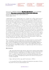 Commentary on PETER LOMBARD's First Book of the Sentences, Related