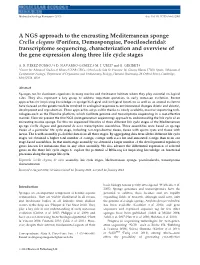 Transcriptome Sequencing, Characterization and Overview of the Gene Expression Along Three Life Cycle Stages