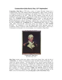 Commodore John Barry