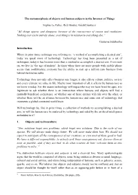 Internet of Things and the Metamorphosis of Objects-2.Pdf