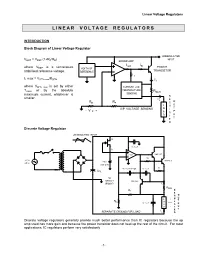 Linear Voltage Regulators