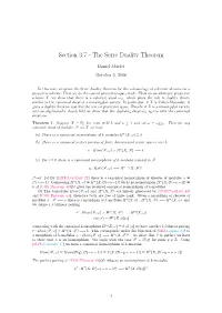Section 3.7 - the Serre Duality Theorem