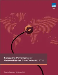 Comparing Performance of Universal Health Care Countries, 2020