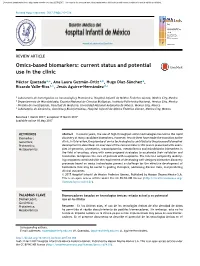 Omics-Based Biomarkers: Current Status and Potential