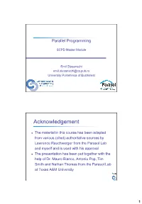 Parallel Programming
