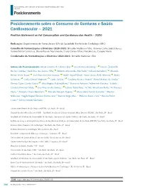 Statement Position Statement on Fat Consumption And