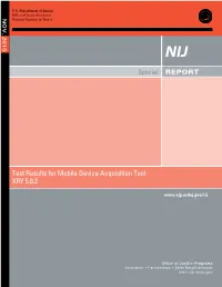 Test Results for Mobile Device Acquisition Tool: XRY 5.0.2