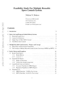 Feasibility Study for Multiply Reusable Space Launch System