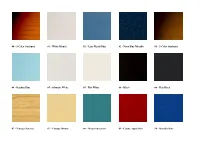 Fender Color Chart