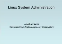 Linux System Administration