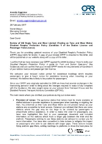 Review of Tyne and Wear Metro DPPP