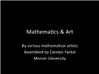 Mathematical Art Powerpoint As