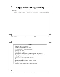 Object-Oriented Programming