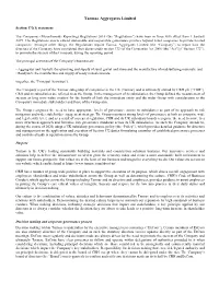 Tarmac Aggregates Limited S172 Statement