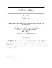 VMD User's Guide