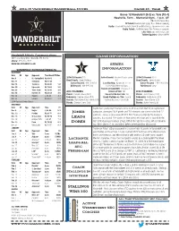 Yale at Vanderbilt