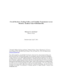 Circuit Breakers, Volatility, and the US Equity Markets