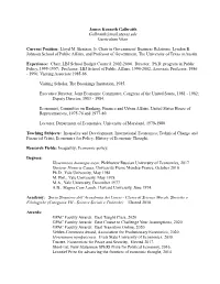 James Kenneth Galbraith Galbraith@Mail.Utexas.Edu Curriculum Vitae
