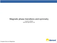Magnetic Phase Transitions and Symmetry Laurent C