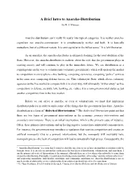 A Brief Intro to Anarcho-Distributism