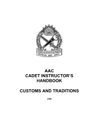 Cadet Instructor's Handbook