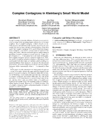 Complex Contagions in Kleinberg's Small World Model
