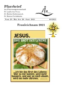 Pfarrbrief 08 2021