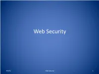 Web Security