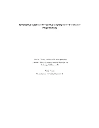 Extending Algebraic Modelling Languages for Stochastic Programming