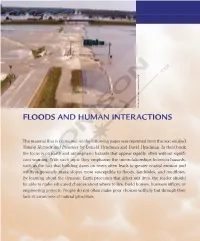 Floods and Human Interactions