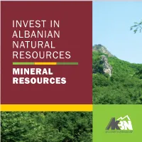 Invest in Albanian Natural Resources Mineral Resources