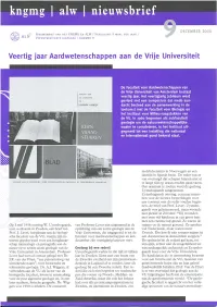 Veertig Jaar Aardwetenschappen Aan De Vrije Universiteit