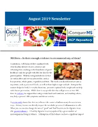 Diets – Is There Enough Evidence to Recommend Any of Them?