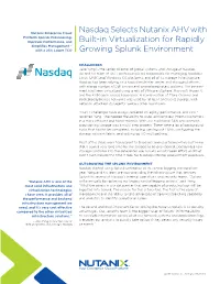 Nasdaq Case Study