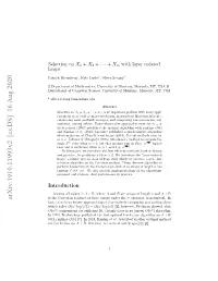 Selection on $ X 1+ X 2+\Cdots+ X M $ with Layer-Ordered Heaps
