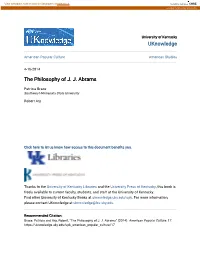 The Philosophy of J. J. Abrams