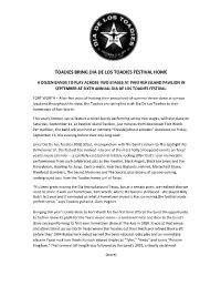 Toadies Bring Dia De Los Toadies Festival Home