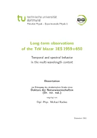 Longterm MWL Behavior of 1ES1959+650