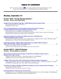 Table of Contents