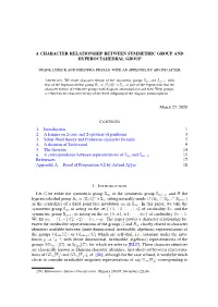 A Character Relationship Between Symmetric Group and Hyperoctahedral Group