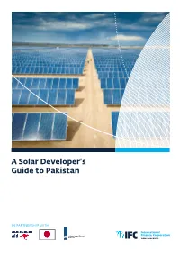 A Solar Developer's Guide to Pakistan