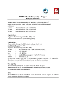 At Registration , It Will Be Necessary for All Team Managers/Coaches To