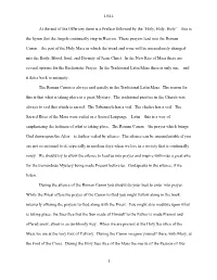 J.M.J. at the End of the Offertory There Is a Preface Followed by the “Holy