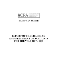 Report of the Chairman and Statement of Accounts for the Year 2007 - 2008