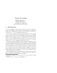 Simple Treewidth Kolja Knauer 1 1 Introduction