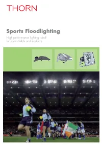 Sports Floodlighting High Performance Lighting Ideal for Sports Fields and Stadiums