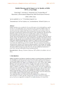 Stubble Burning and Its Impact on Air Quality in Delhi NCT: a Case Study