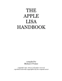 The Apple Lisa Handbook