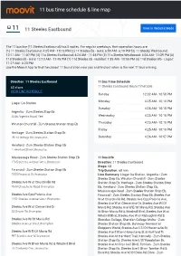 11 Bus Time Schedule & Line Route